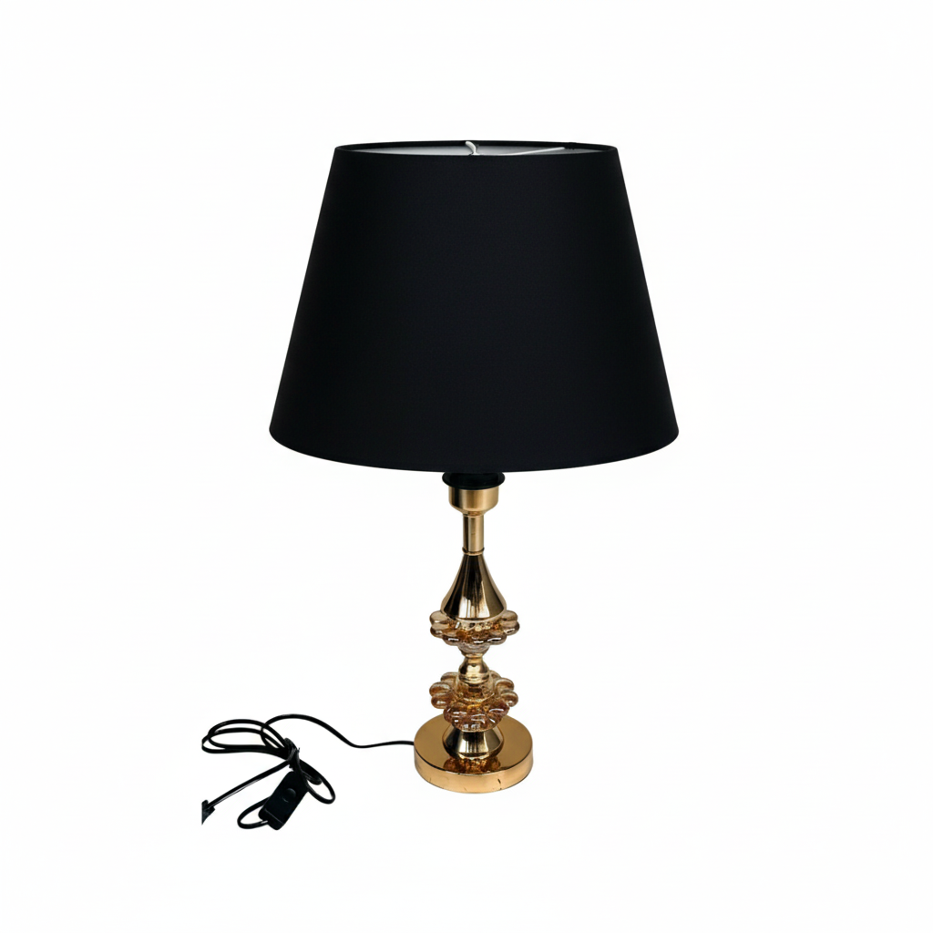 Gold and Crystal Desk Lamp