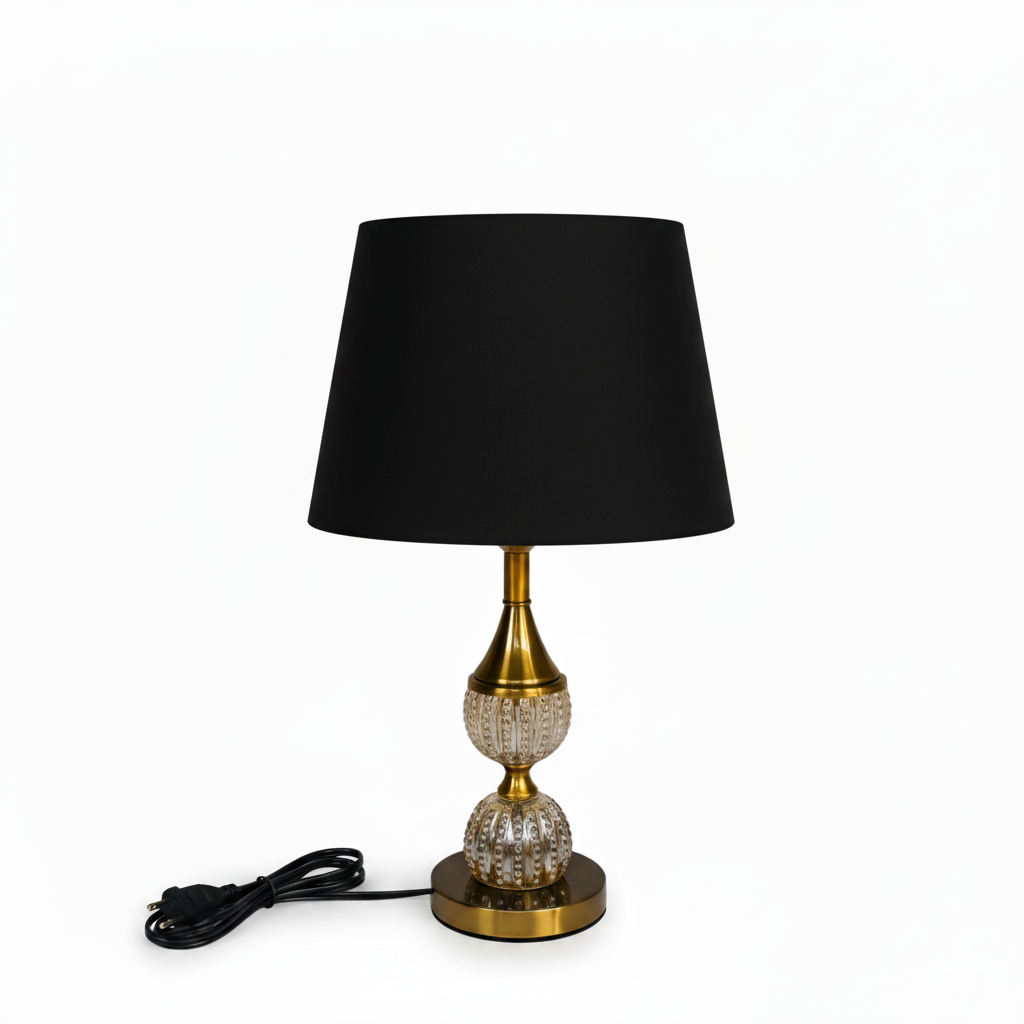 Gold and Crystal Accent Lamp