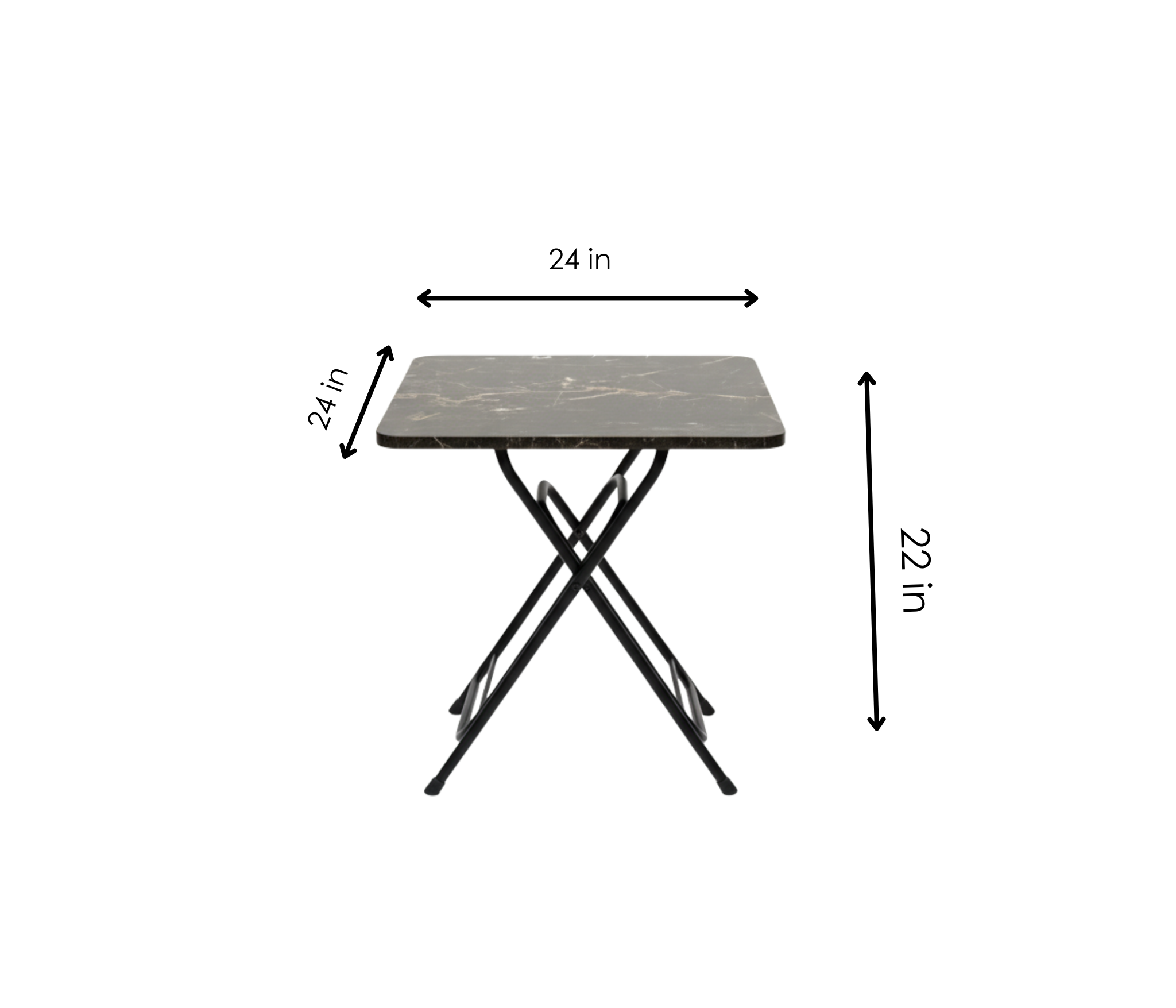 Folding Wooden Table Square