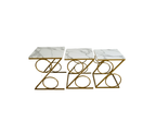 Golden Nesting Table Square