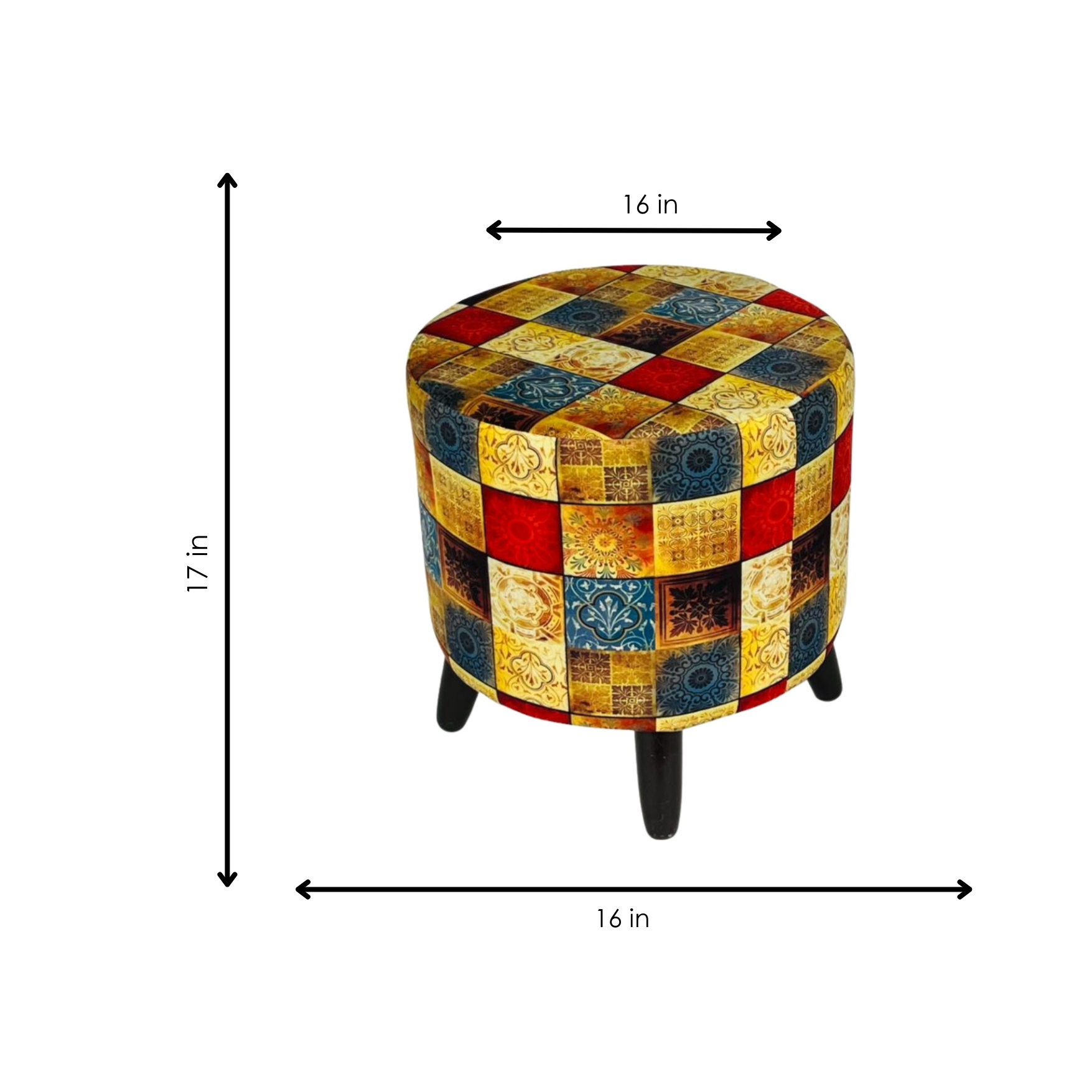 Patchwork Pouf