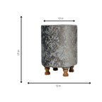 Modern ceramic drum stool