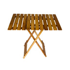 Wooden folding basket table Square