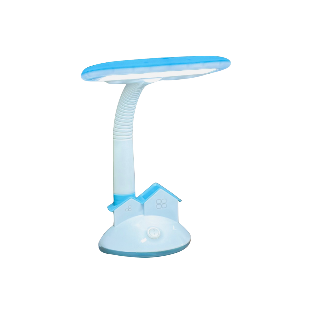 Blue and white gooseneck Lamp