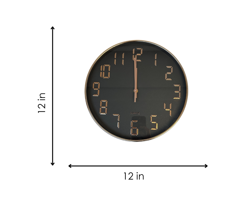 Modern Rose Gold Clock