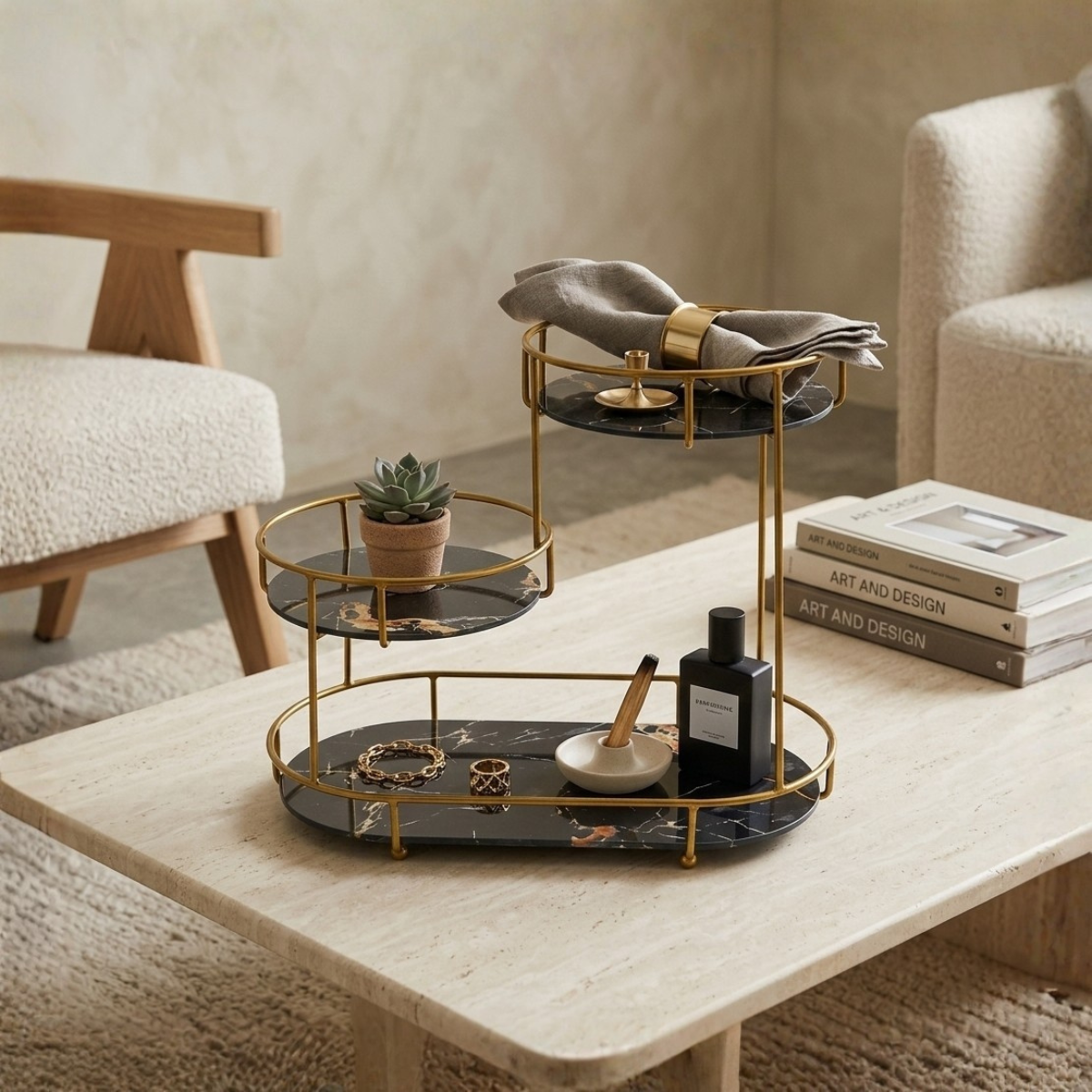 3 Tier Rounded Makeup Organizer