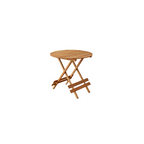 Wooden folding basket table Round