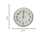 Silver Horizon Clock