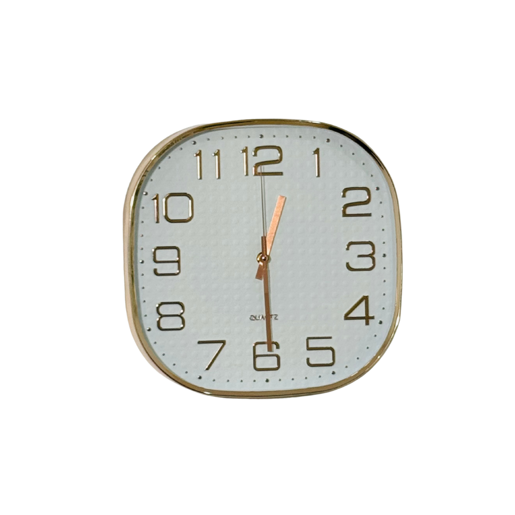 Gold Square Wall Clock