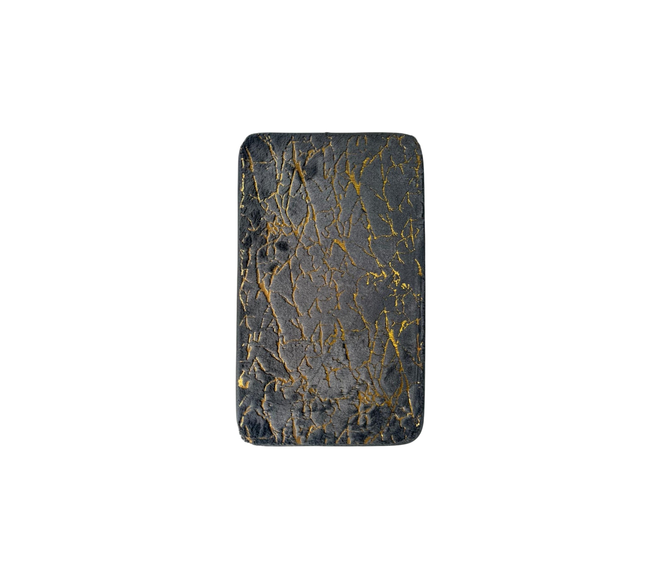 Black Gold Cracked Marbel Mat