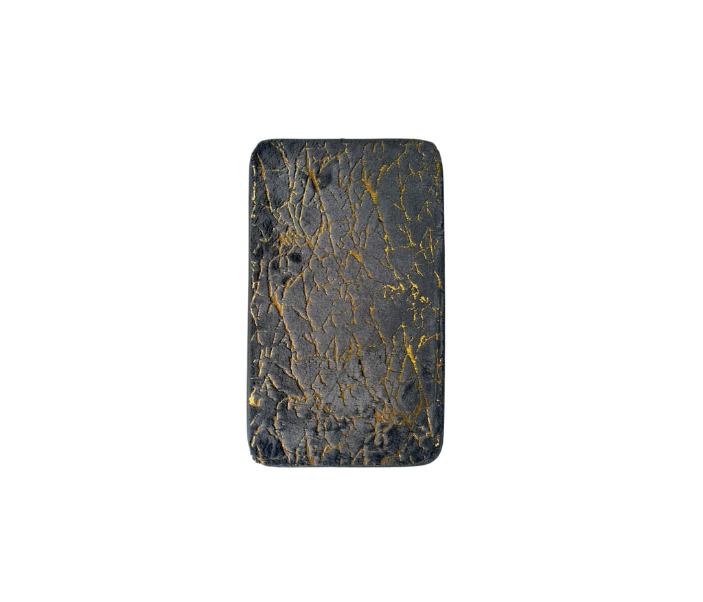 Black Gold Cracked Marbel Mat