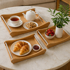 3 Piece Wooden Tray set