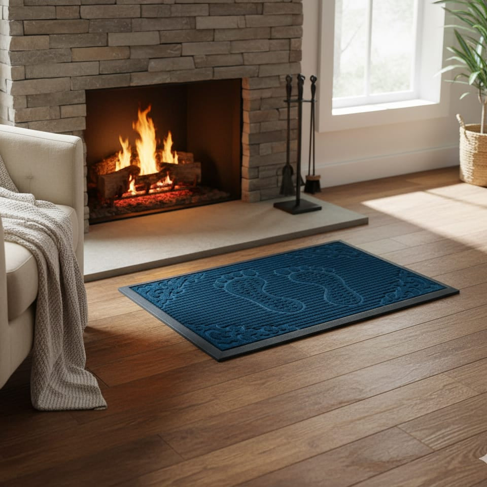 Foot Design Mat – Blue