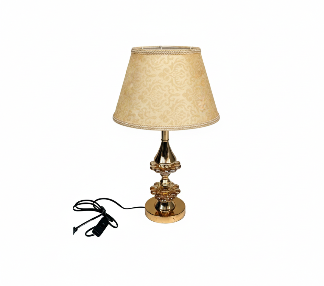 Gold and Crystal Desk Lamp
