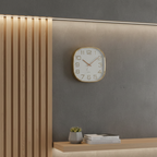 Gold Square Wall Clock