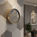 Grey Zenith Wall Clock