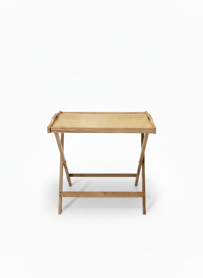 Wooden folding table