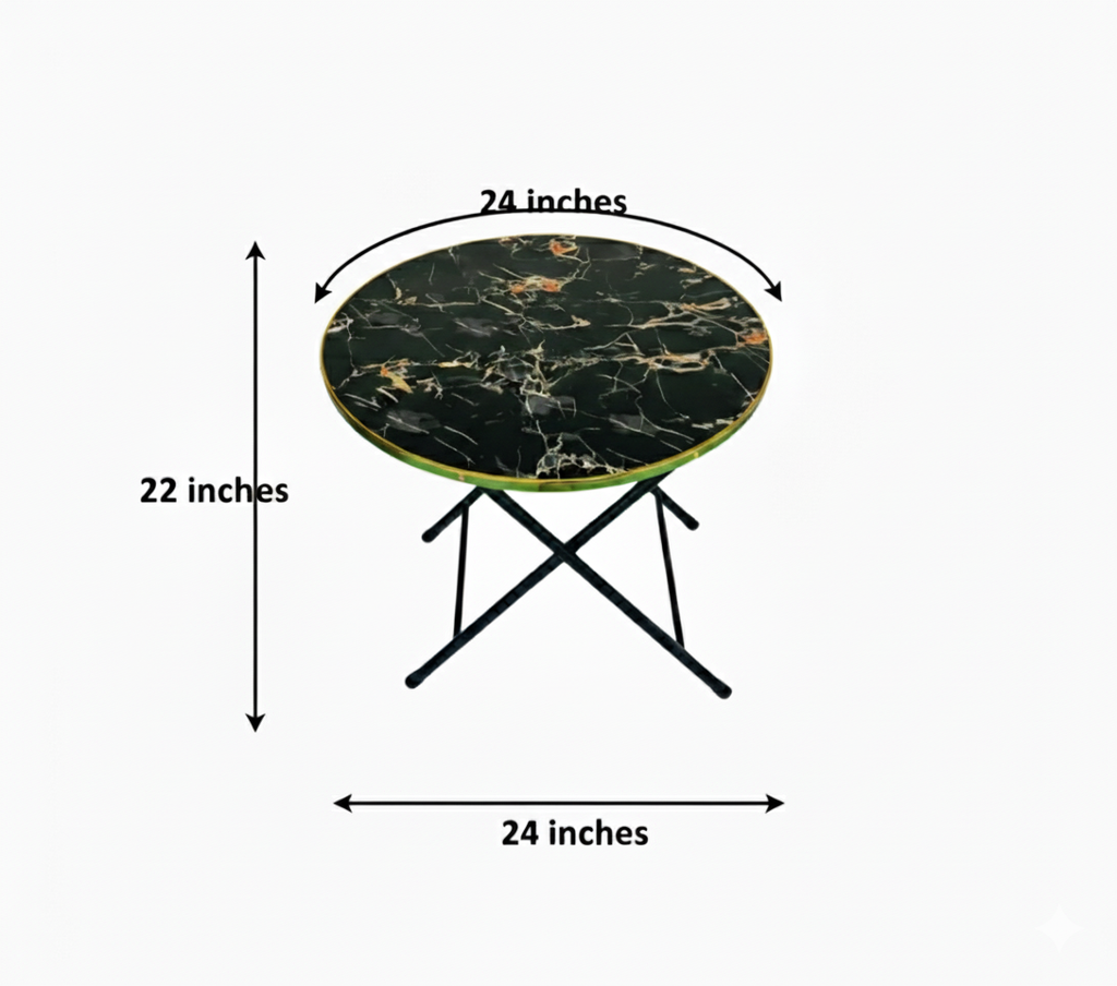 Folding Wood Dinning Table Round