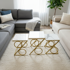 Golden Nesting Table Square