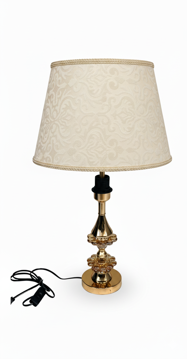 Gold and Crystal Desk Lamp