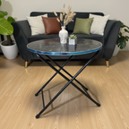 Folding Wood Dinning Table Round