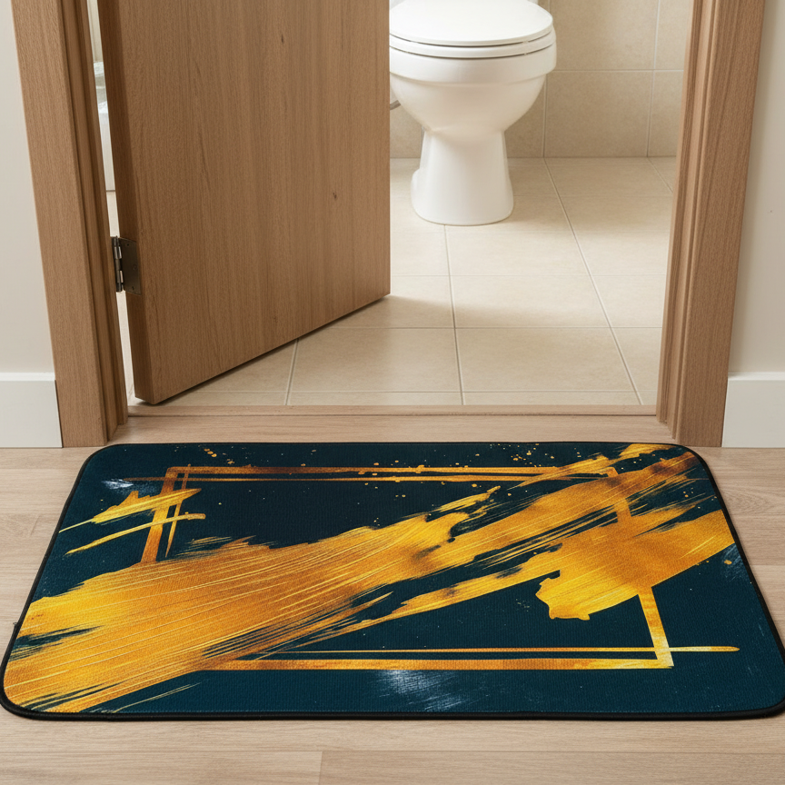 Golden Strokes Mat