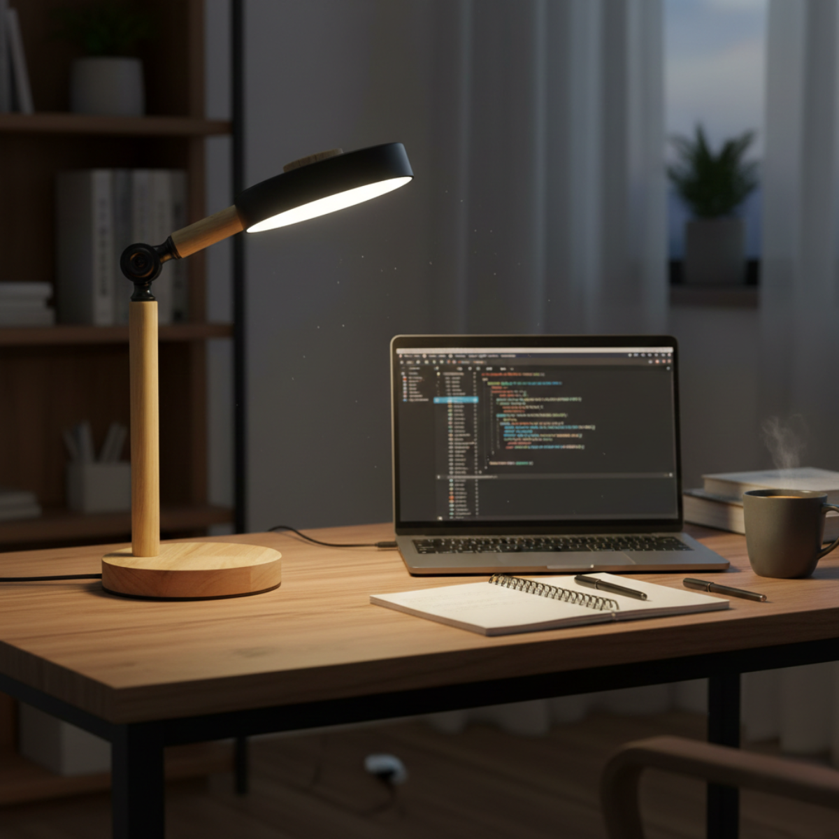 Nordic Wooden Table Lamp