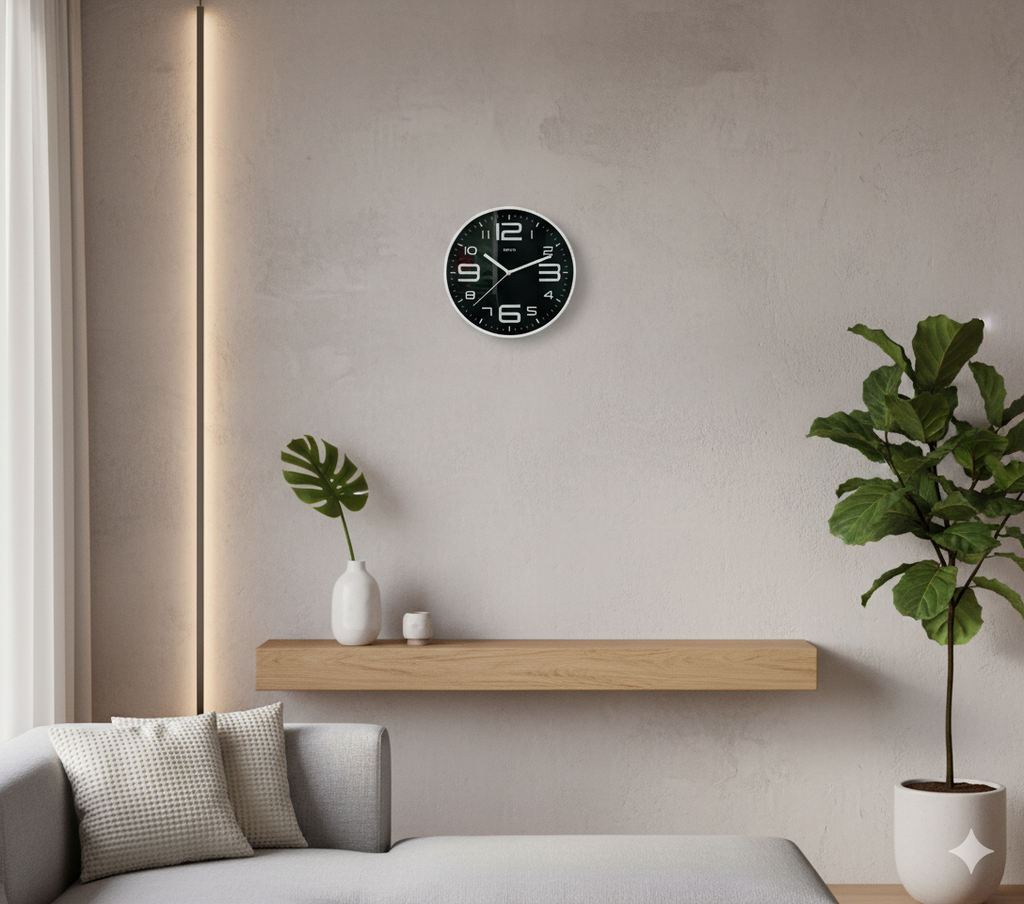 B&W Contrast Clock
