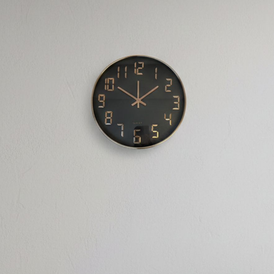 Modern Rose Gold Clock