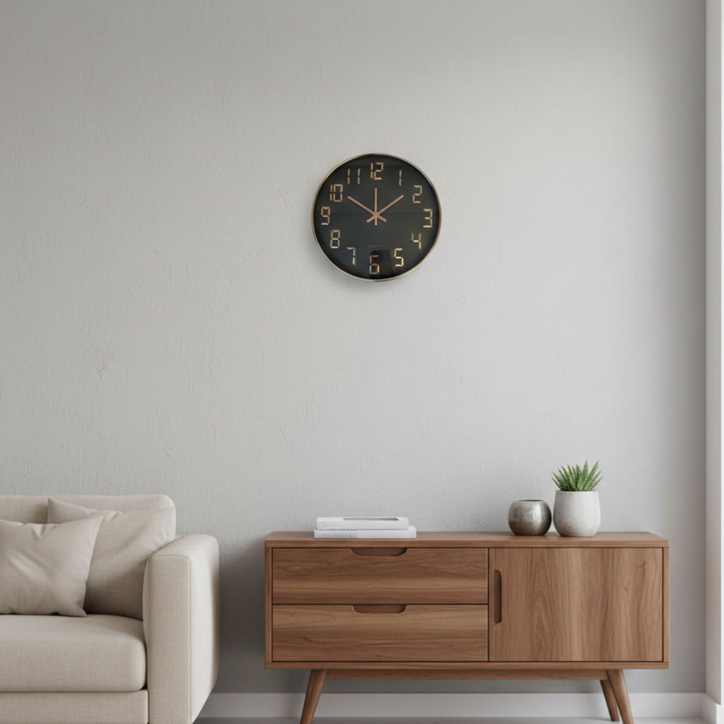 Modern Rose Gold Clock