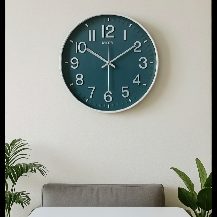 Seto Storm Gray Wall Clock