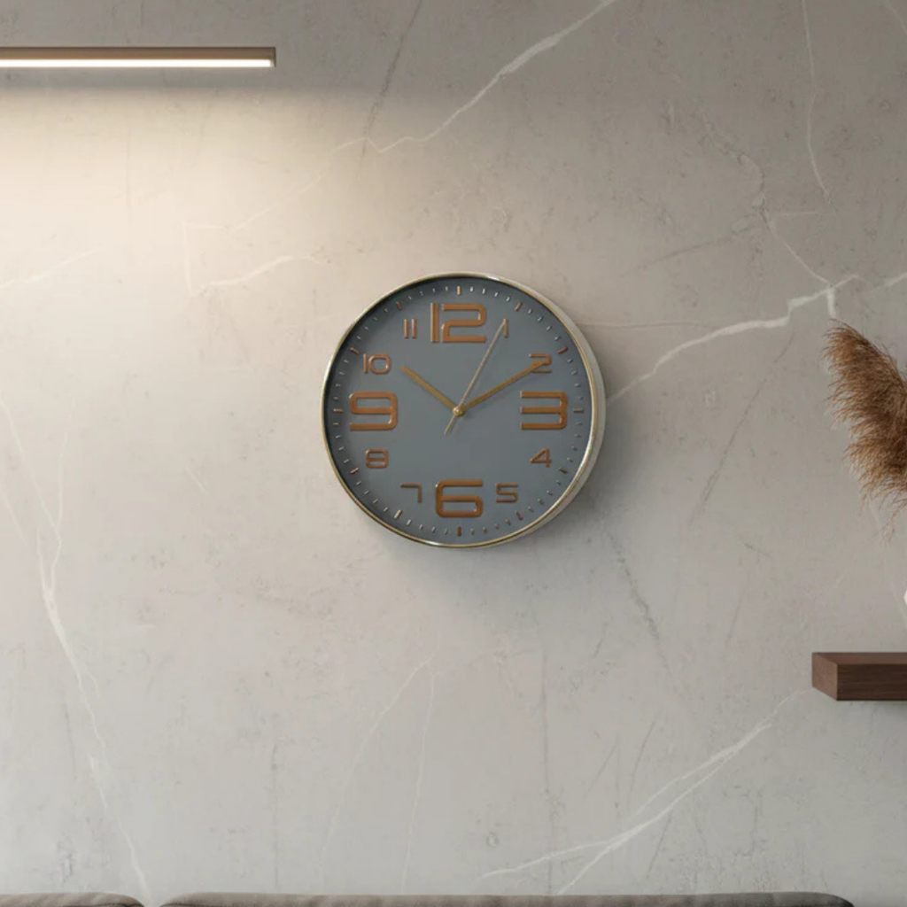 Grey Zenith Wall Clock