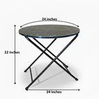 Folding Wood Dinning Table Round