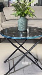 Folding Wood Dinning Table Round