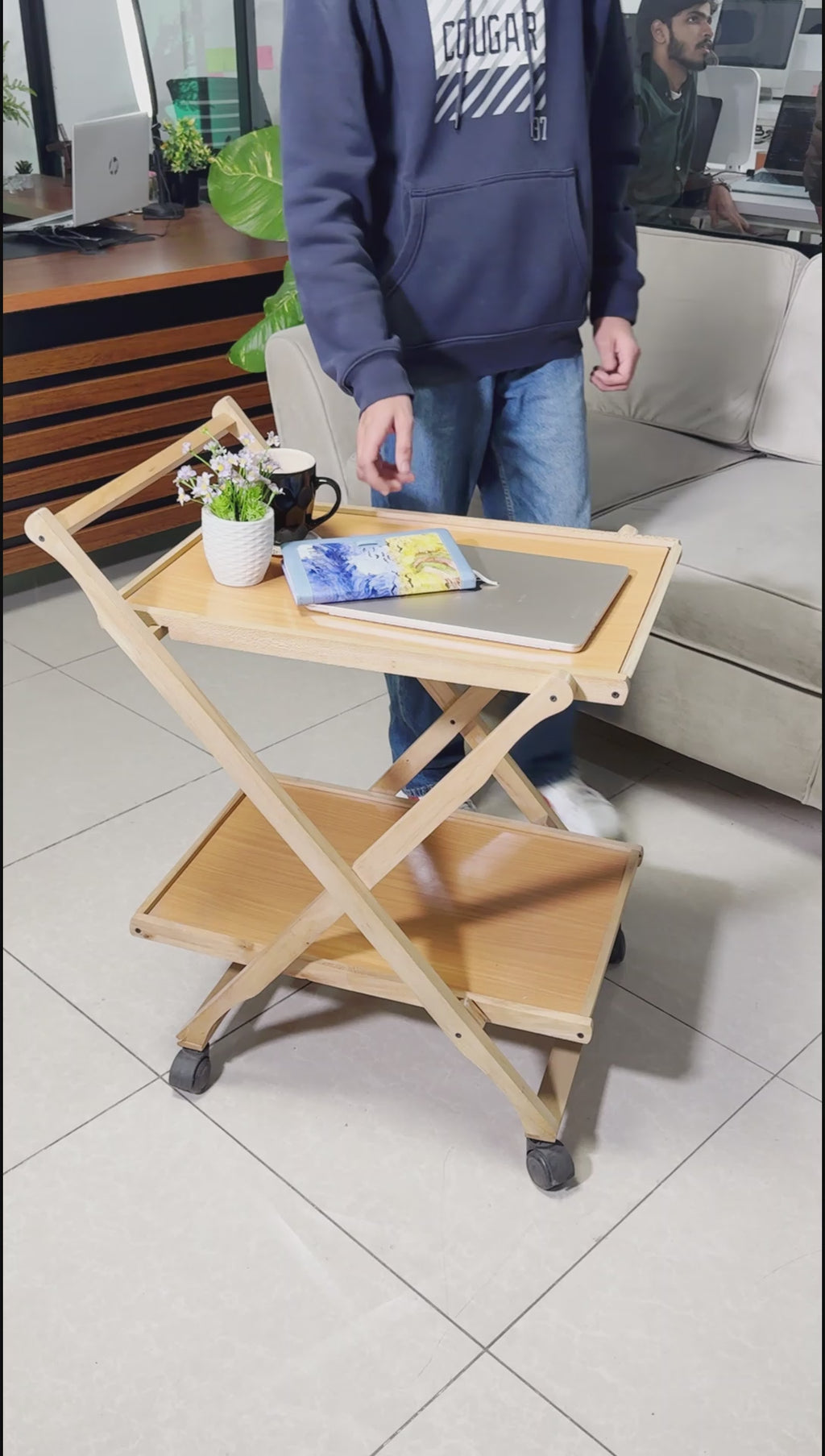 Folding Wooden Trolly