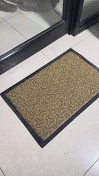 Brown Geometric Doormat